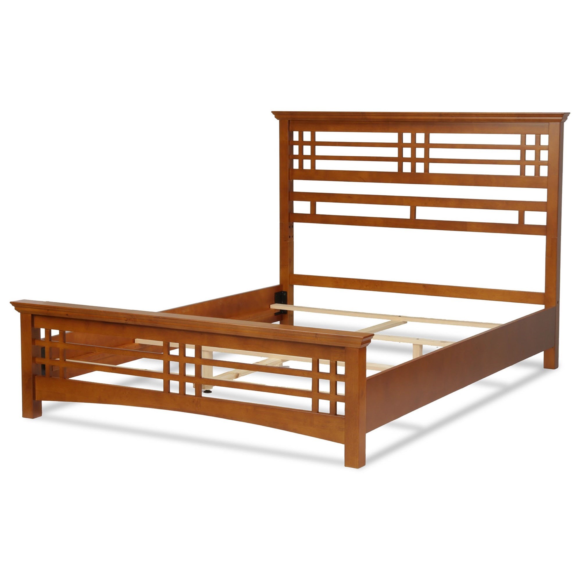 Fashion Bed Group Wood Beds California King Avery Bed w/ Wood Side